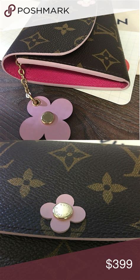 louis vuitton wallet with pink flowers|louis vuitton wallet pink inside.